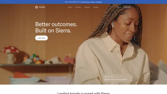 Sierra Agent vendor website preview